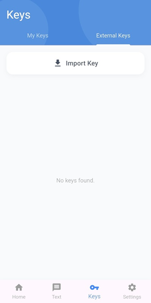 Import Recipient's Key
