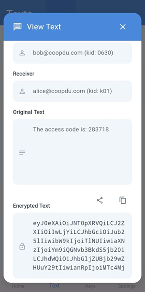 Share Encrypted Content