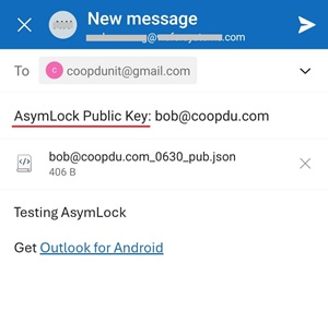 Email Public Key