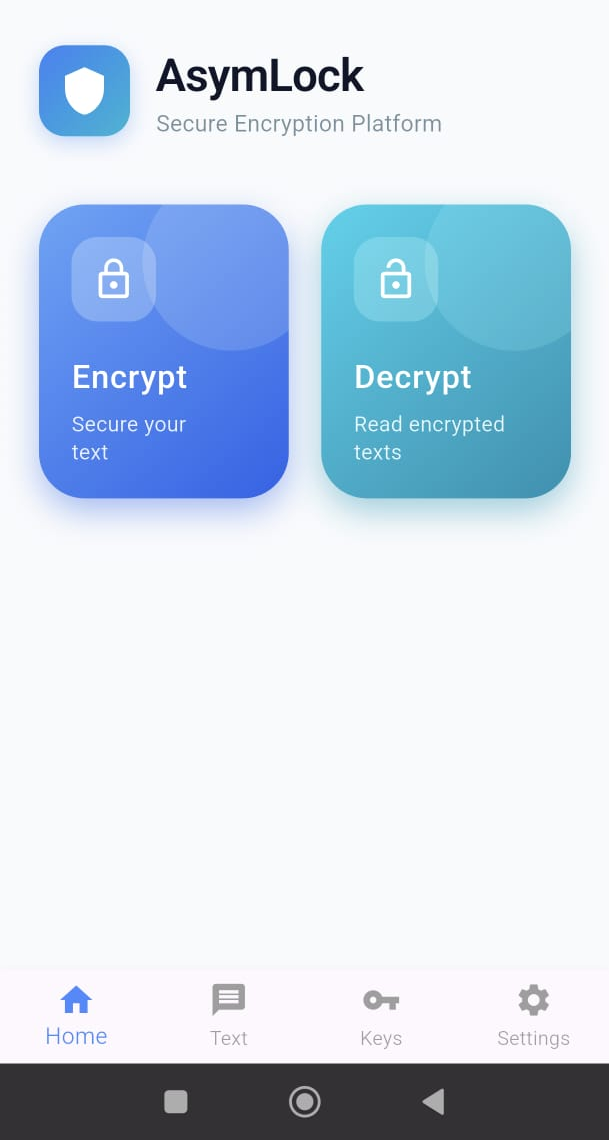 AsymLock App Interface